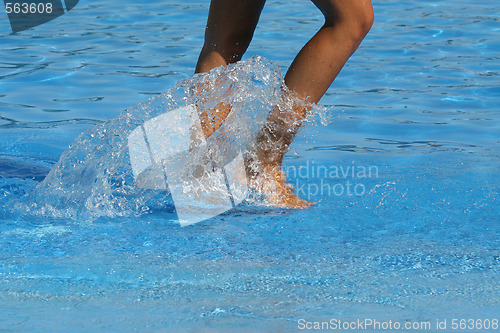 Image of nice legs in water