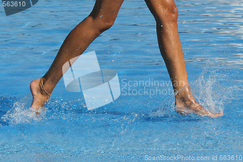 Image of nice legs in water