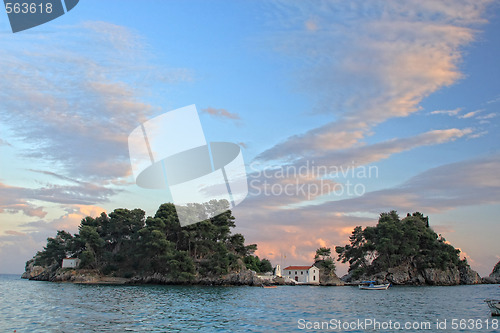 Image of Panagias island in Parga Greece