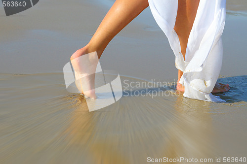 Image of nice legs in water