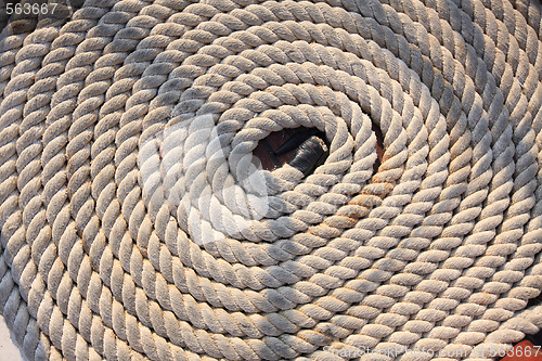 Image of Close up shot of a rope