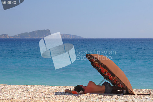 Image of Man on the  beach