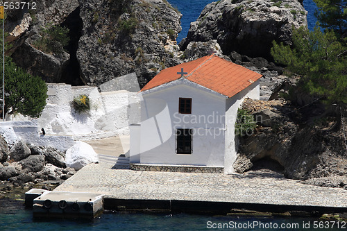 Image of Panagias island in Parga Greece