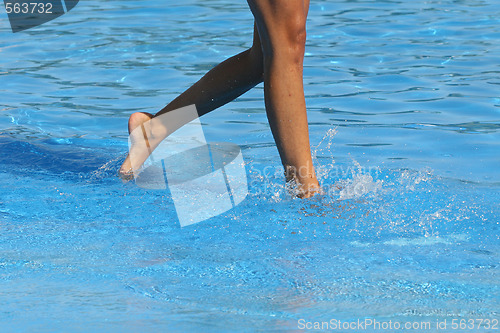 Image of nice legs in water