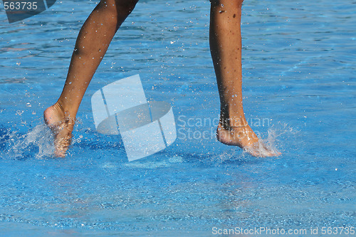 Image of nice legs in water