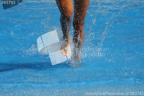 Image of nice legs in water