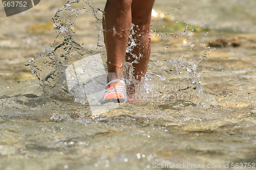 Image of nice legs in water