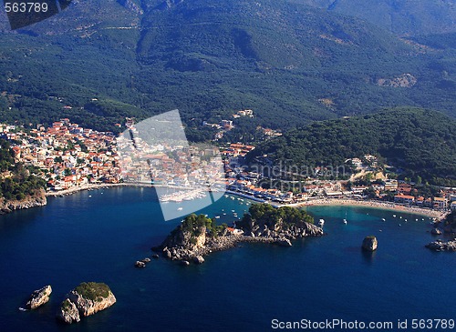 Image of Aerial view on Parga Greece