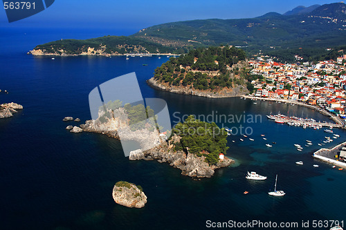 Image of Aerial view on Parga Greece