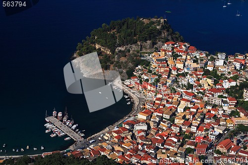 Image of Aerial view on Parga Greece