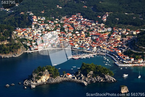 Image of Aerial view on Parga Greece