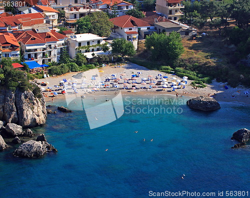 Image of Aerial view on Parga Greece