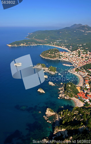 Image of Aerial view on Parga Greece