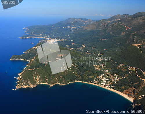 Image of Aerial view on Parga Greece