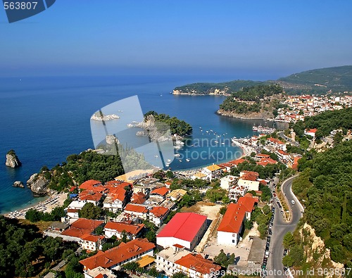 Image of Aerial view on Parga Greece