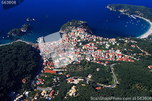 Image of Aerial view on Parga Greece