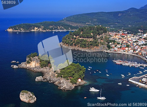 Image of Aerial view on Parga Greece