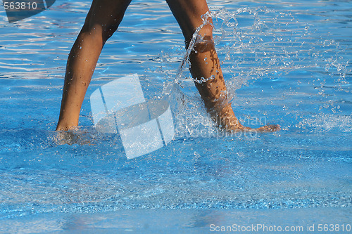 Image of nice legs in water