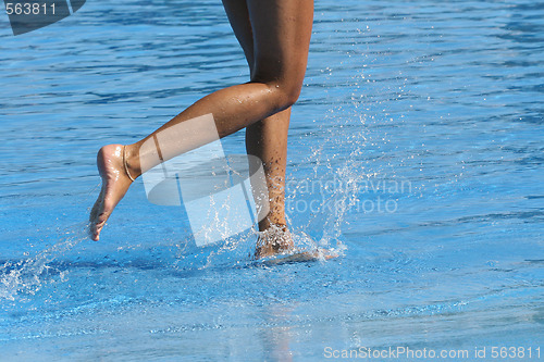 Image of nice legs in water