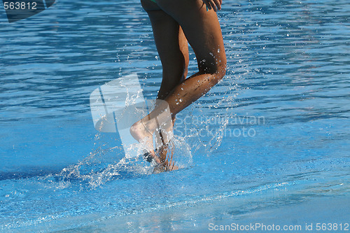 Image of nice legs in water
