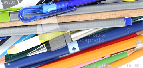 Image of Close-up pencil.