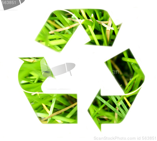 Image of Recycle symbol .