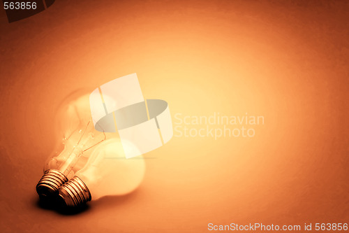 Image of Background with lit lightbulb