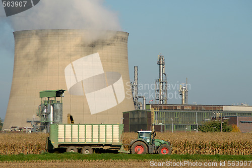 Image of Tractor and Industry