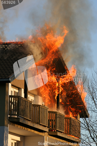 Image of House on fire
