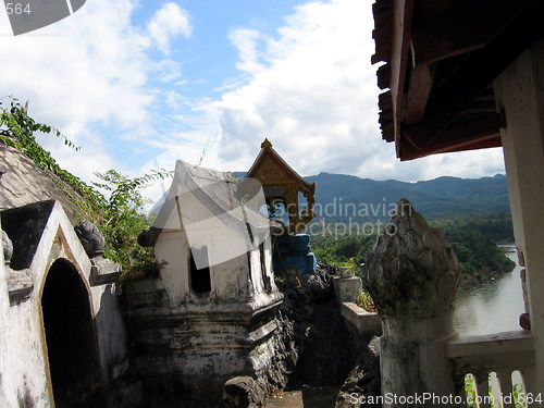 Image of Ancient buddhist buildings. Luang Prabang. Laos