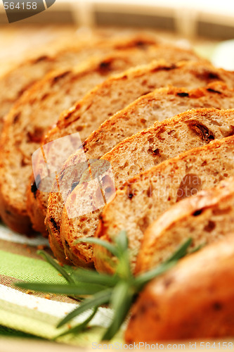 Image of bread with dry tomatoes