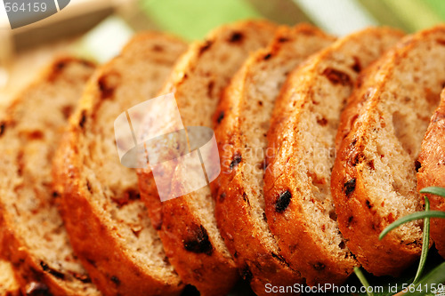 Image of bread with dry tomatoes