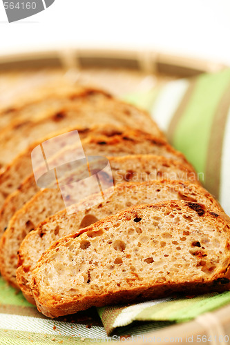 Image of bread with dry tomatoes