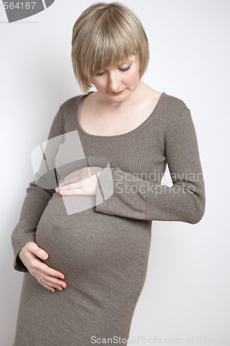 Image of portrait of a pregnant woman