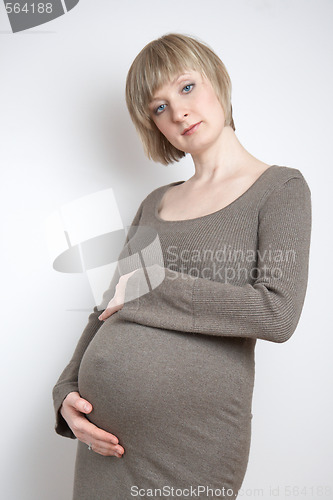 Image of portrait of a pregnant woman