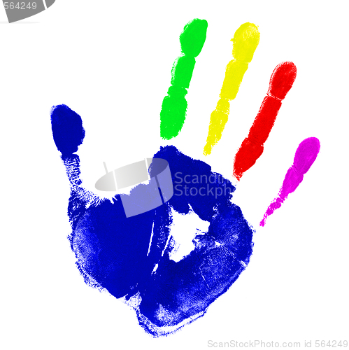 Image of Multicolor hand 