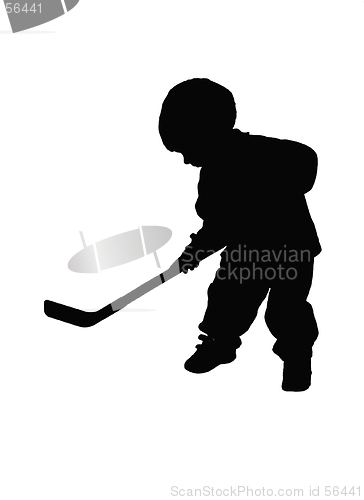 Image of silhouetted hockey