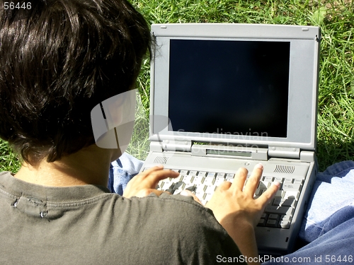 Image of teen and laptop #2