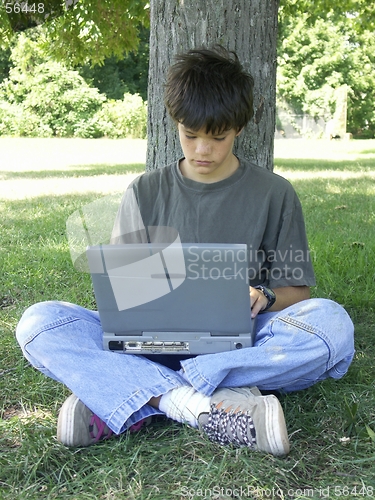 Image of teen and laptop #2