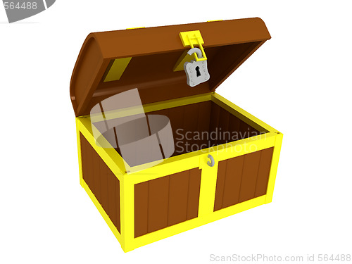Image of Empty treasure chest