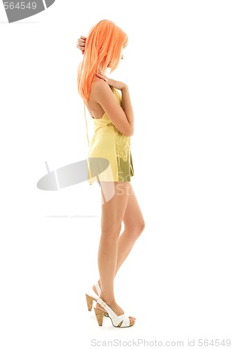 Image of lovely girl with orange hair