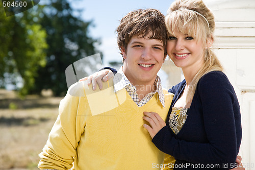 Image of Beautiful caucasian couple in love