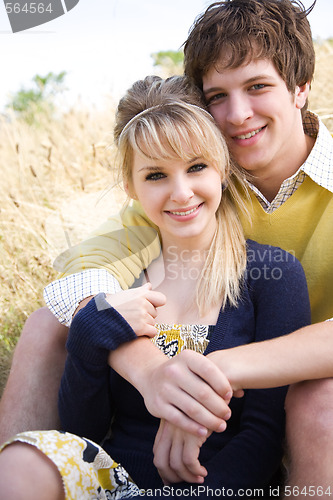 Image of Young caucasian couple in love