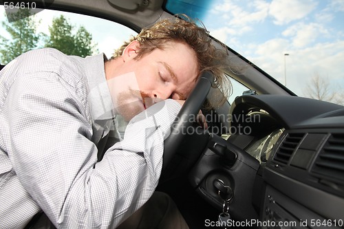 Image of tired driver