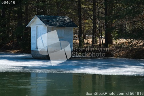 Image of Pond House On Ice