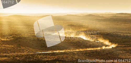 Image of racing through the desert