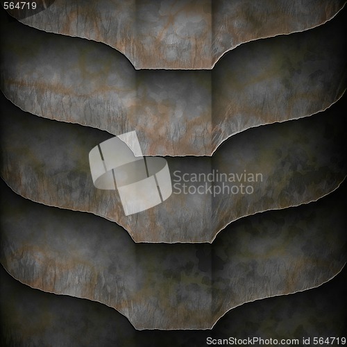 Image of old metal plates