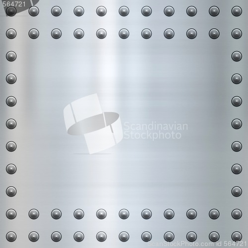 Image of riveted metal background