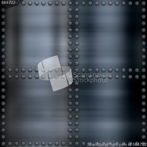 Image of riveted metal background