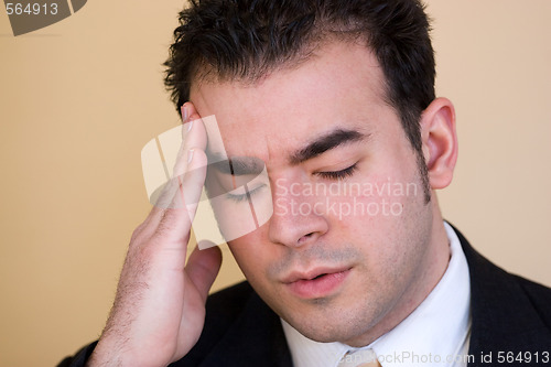 Image of Man With a Headache